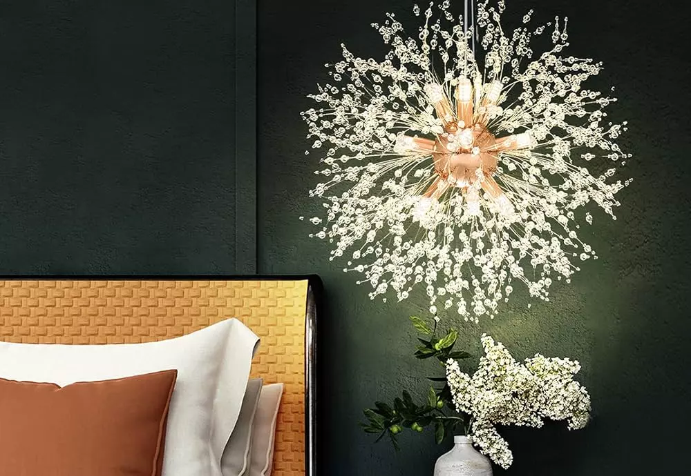 dandelion crystal chandelier